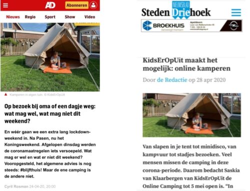 In de media: KidsErOpUit Camping